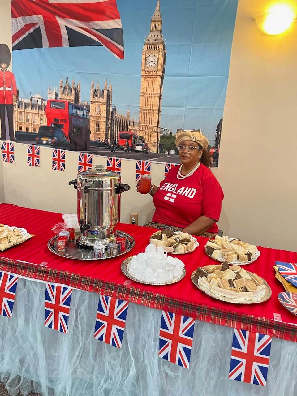 A themed table at the church's multinational festival